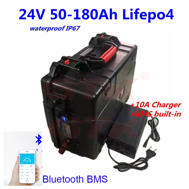 4pcs GTK 24V 150Ah lifepo4 lithium Battery 24V for motorhomes Solar energy  Cleaning machine + 10A Charger - AliExpress