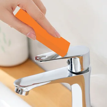 Gomme à calcaire facile en caoutchouc, outils de nettoyage de cuisine domestique, brosse antirouille pour toilettes, salle de bains, dissolvant de rouille en verre, 1 pièce 1