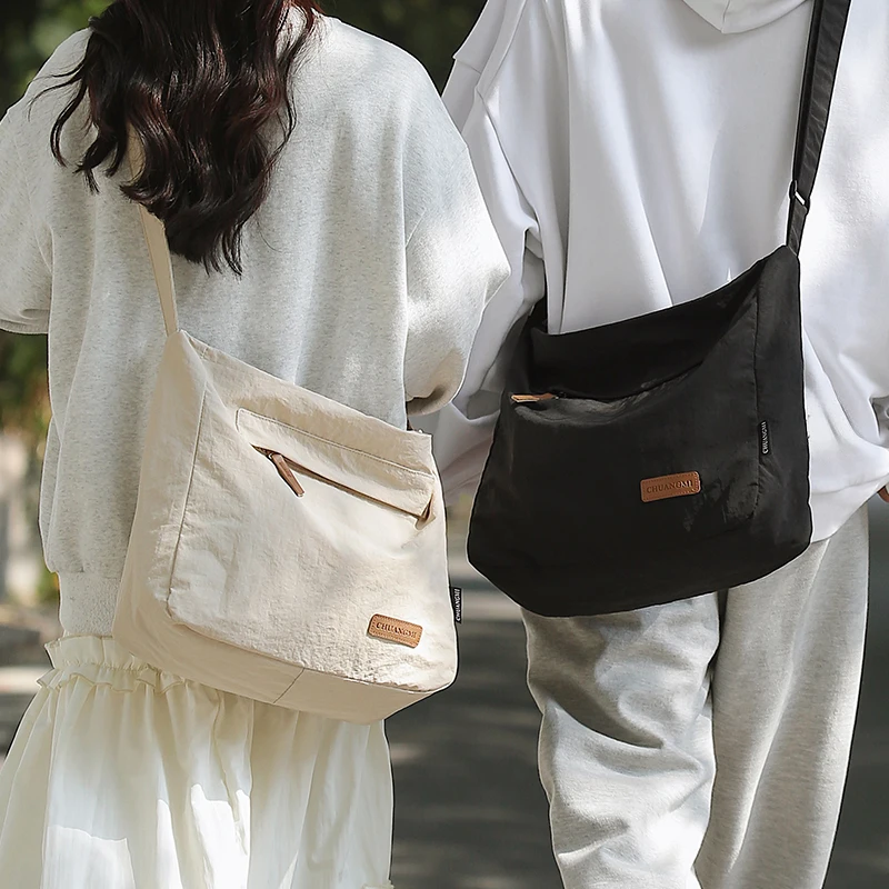 Men's and women's large capacity crossbody bags, shoulder bags, suitable for different occasions, campus, travel, office