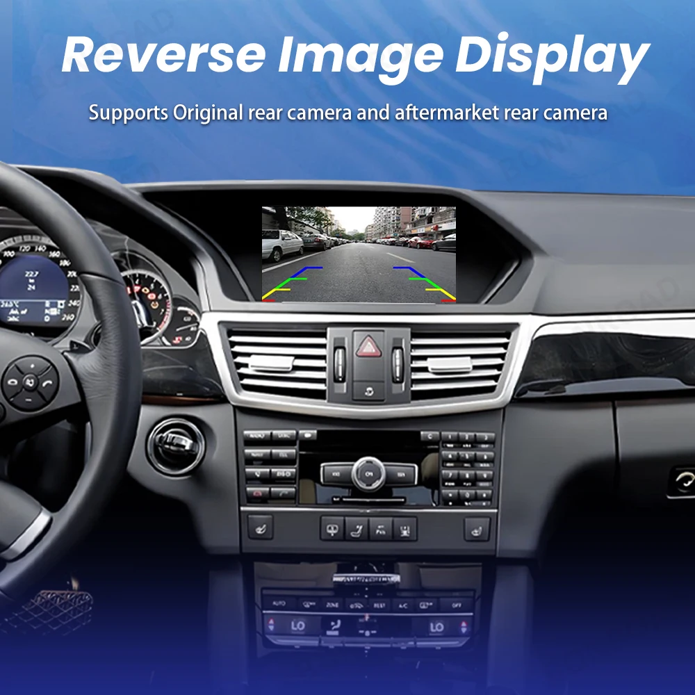 BONROAD Reproductor Multimedia con Pantalla Táctil de 7 Pulgadas, CarPlay Inalámbrico, Estilo Original para Auto, Android Auto para Mercedes Benz Clase E W212 S212 W207 A207 C207 2009-2016, Pantalla de Navegación 7