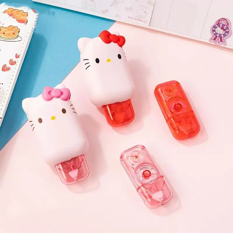 

Kawaii Sanrio Hello Kitty Correction Tape Kuromi My Melody Cartoon Portable Cute Stationery Office School Accessories Supplies
