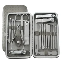  7/10/12/16 pcs Manicure Cutters Nail Clipper Set Household Stainless Steel Ear Spoon Nail Clippers Pedicure Nail Scissors Tool 