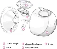 Wearable Breast Pump Milk Collector Cup Accessories, Breast Pump Milk Collector Compatible with S9/S10/S12 24MM/27MM Breast Pump 2