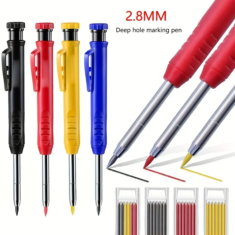 단단한 목수 연필 세트, 깊은 구멍 마킹 연필 스크라이버, 기계식 연필 스크라이버, 리필 드로잉 연필, 목공 도구 Best5 단단한 목수 연필 세트, 깊은 구멍 마킹 연필 스크라이버, 기계식 연필 스크라이버, 리필 드로잉 연필, 목공 도구 Best5