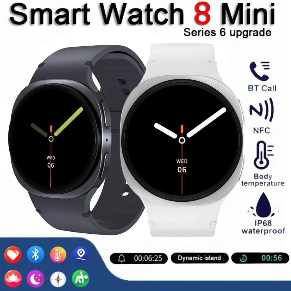 2026 New NFC Bluetooth Call Smart Watch 8 mini Men Women GPS Motion Track AI Voice Health Monitoring AMOLED HD Screen Smartwatch 1