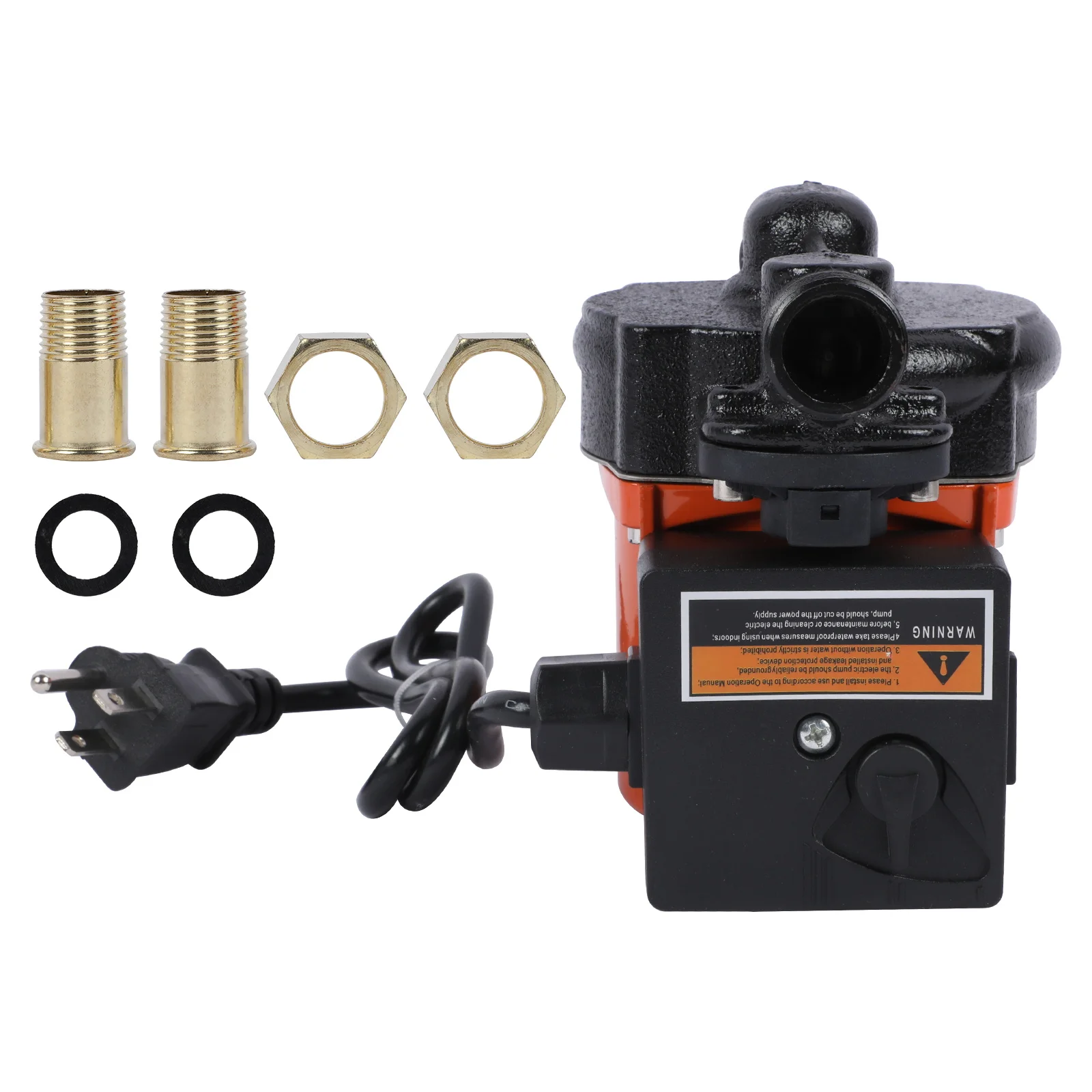 MRCARTOOL 110V 125W Silent Automatic Floor Heating Radiator Underfloor Hot Water Circulating Automatic Pressure Booster Pump