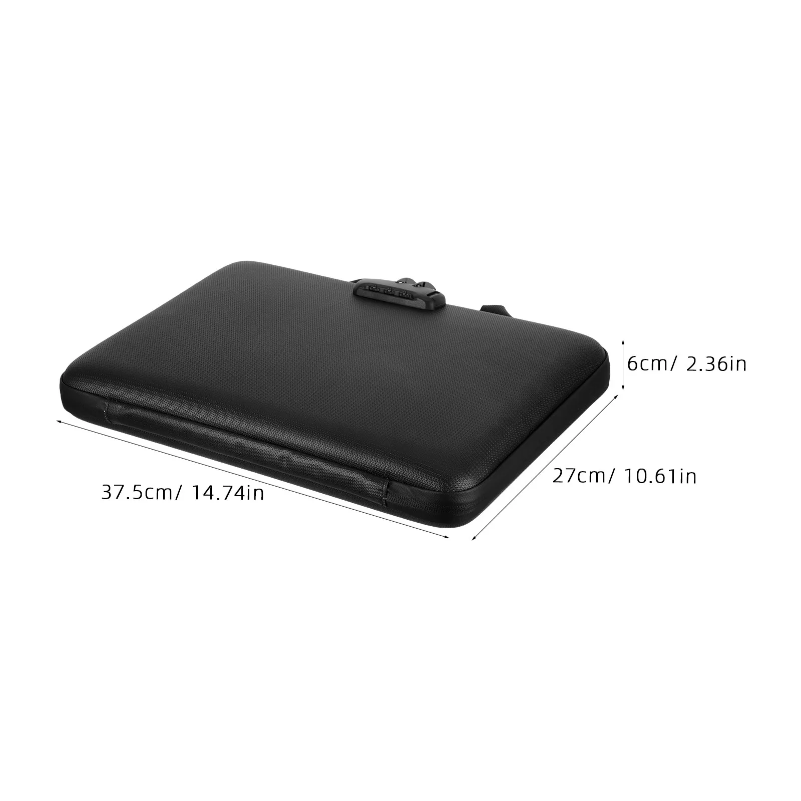 Fireproof Box Portable Folder 13 Pockets Lockable Organizer Case Travel Office Storage Bag Document Pocket_voghion.com