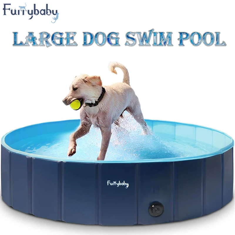 Foldable Dog Pool Pet Bath Swimming Tub Bathtub Outdoor Indoor