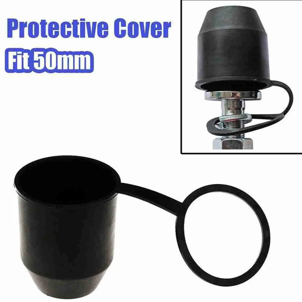 Universal 50mm Tow Bar Cap Trailer Ball Cover With Hook Rainproof Towing Plastic Trailer Durable Hitch RV Accessories Tow C M4W7 extension tube floor nozzle carpet brush extension rod tube support universal 35mm vacuum cleaner abs plastic durable