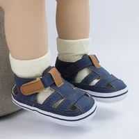 New Baby Boy Girl Shoes Sandals Summer Canvas Anti-Slip Rubber Sole Non-slip Toddler Newborn First Walker Crib Shoes 10-colors 5