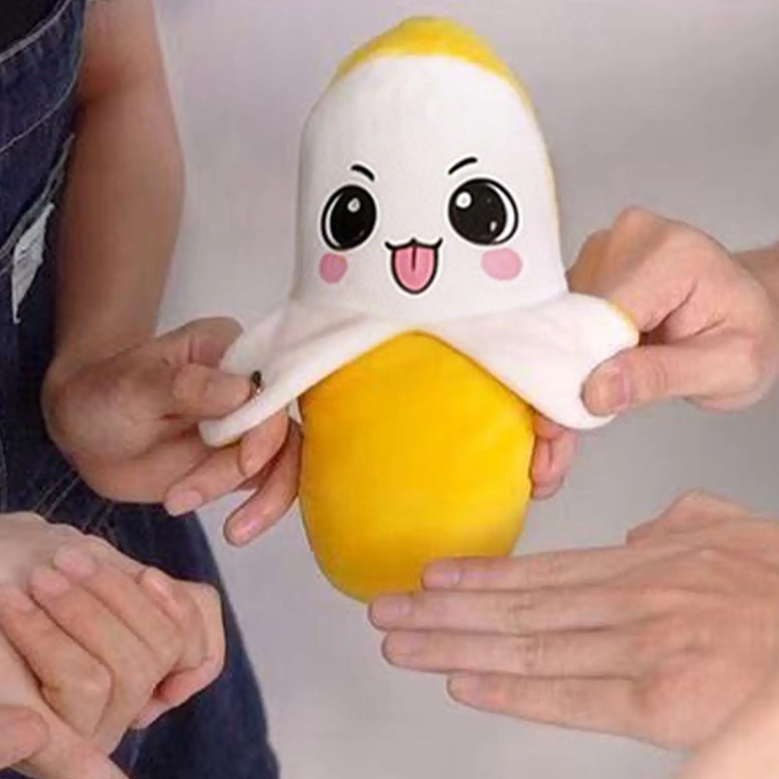 창의적인 바나나 베개 인체감지 바나나 메트로놈 플러시 장난감 부모-자녀 상호작용 바나나 장난감 어린이 생일 선물