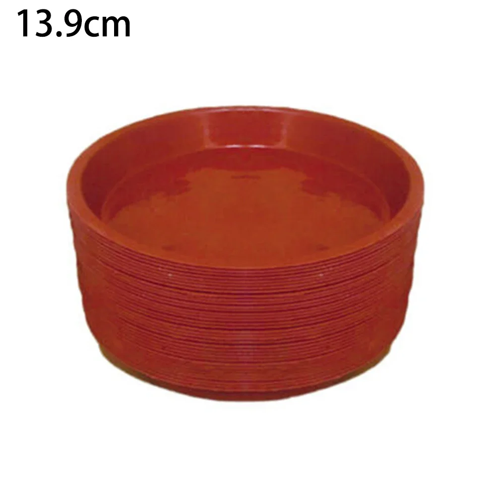 10pcs 13.9/ 17.8/26cm Plastic Potted Plant Pot Tray Plant Saucers Water Tray Base For Indoor Outdoor Home Decoration flower pot