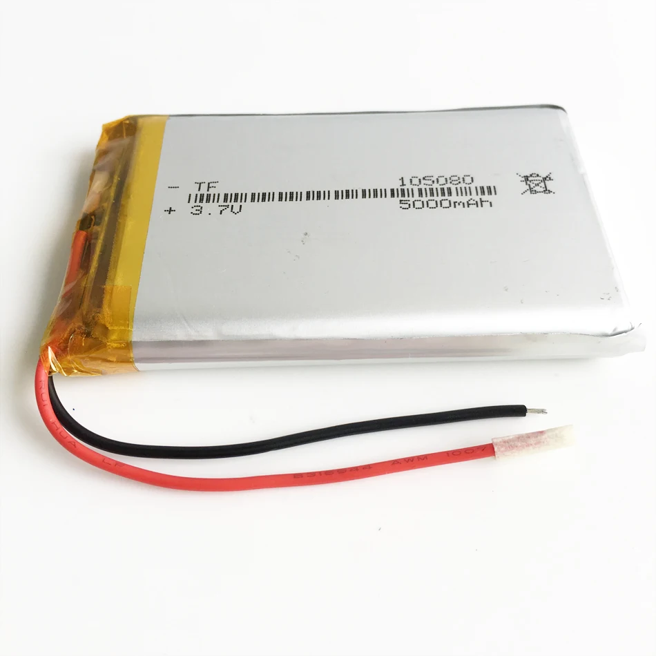 Pilha de Bateria Recarregável do Polímero do Lítio Banco do Poder do Lipo Vídeo Psp Portátil Mid Molhada Tabuleta Portátil pc 105080 3.7v 5000mah - Image 6