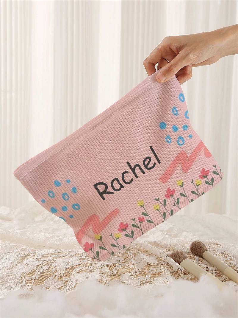 New women's makeup bag, customized photo makeup bag, zipper makeup bag, can be customized according to your unique design