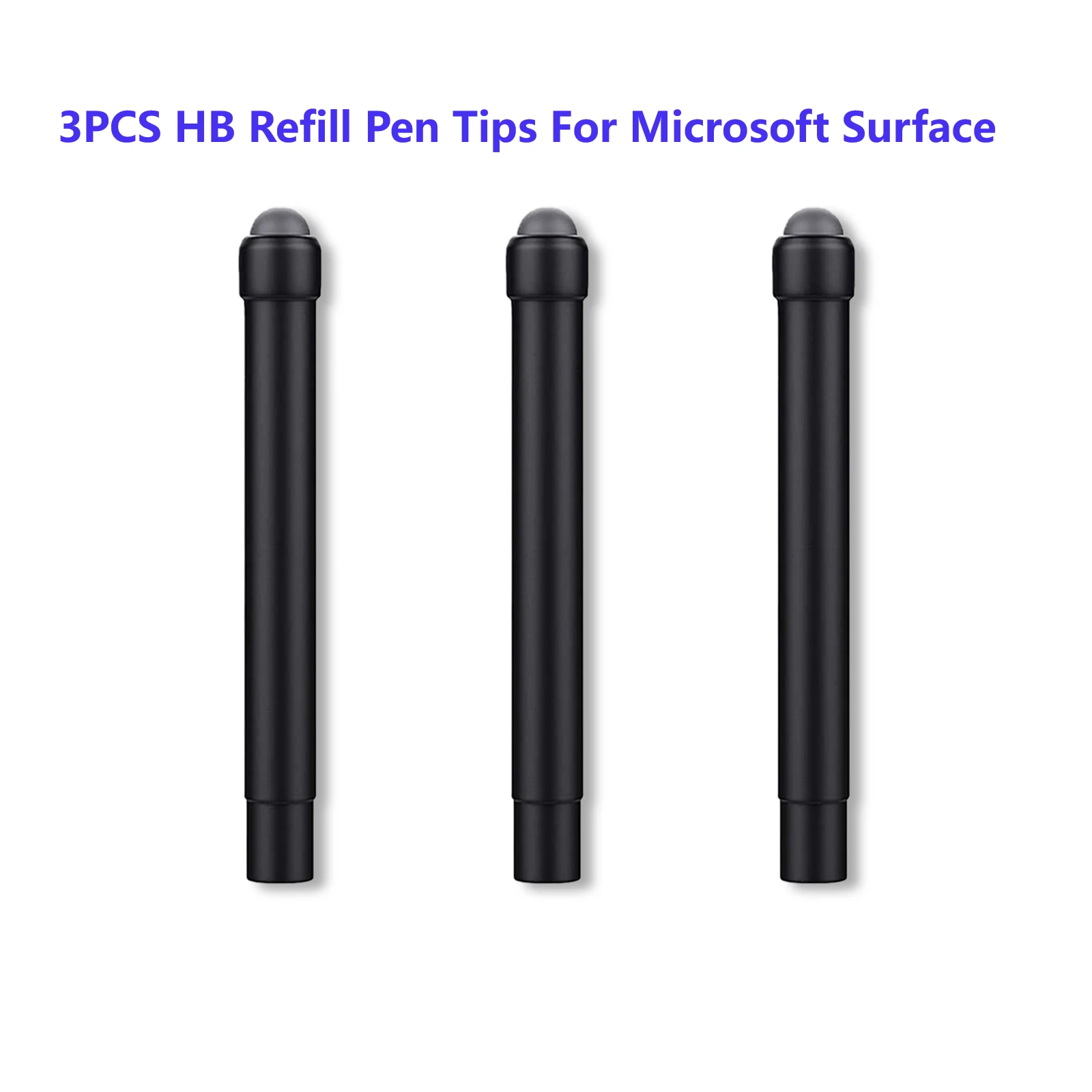 3 Pezzi Hb Refill Pen Tips Stylus Pen Nib Refill Sostituzione Per Microsoft Surface Pro 7/6/5/4/Book/Studio/Go Touch Pen Tip