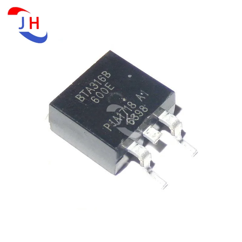 

1 шт., новинка, Φ BTA316B BTA316 triac 16A 600V SMD TO263, двунаправленный тиристор