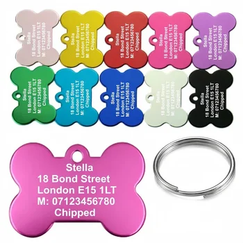 Personalized Engraved Aluminum Pet ID Tag 1