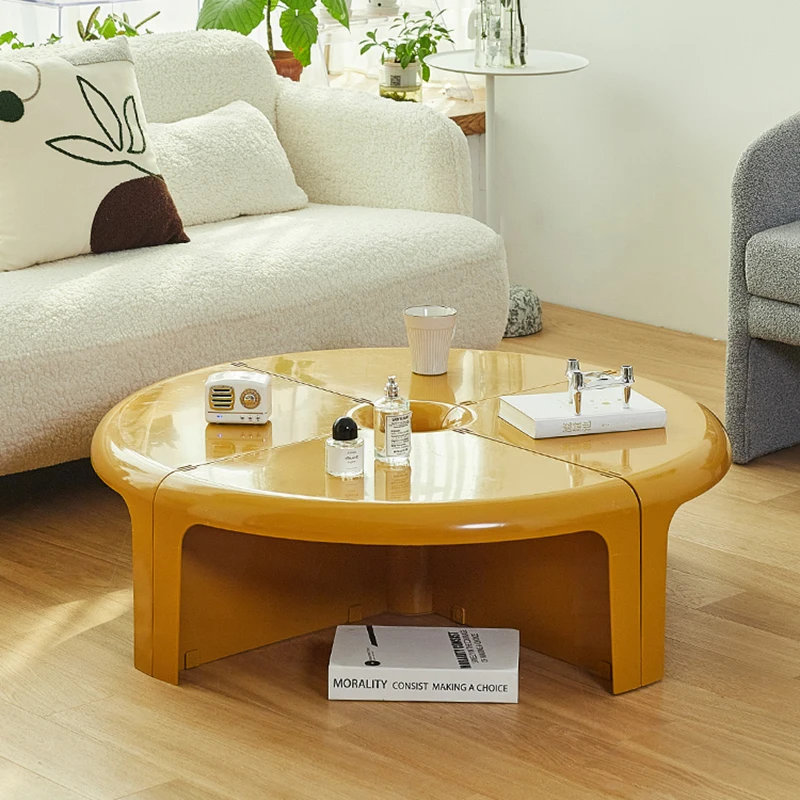 

Designer Coffee Table Nordic Decor Tray Books Round Corner Mini Irregular Coffee Table Ornaments Nordic Organizer Furniture