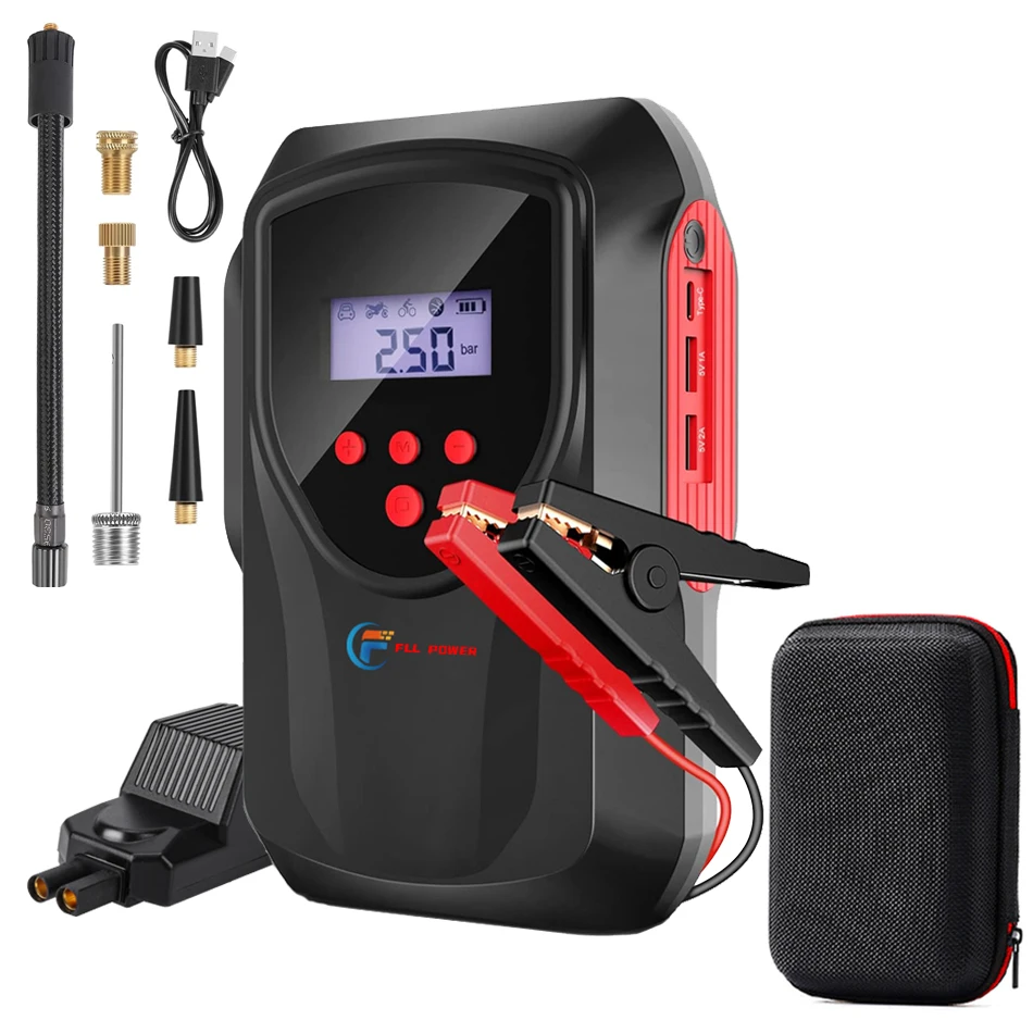 Onherm Compressore Aria Portatile, 6000mAh Pompa Bicicletta Elettrica