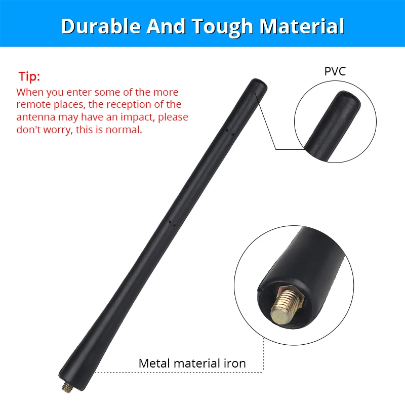 Car Universal Antenna Car Auto Radio Antenna M5 M6 Screw Car Mast Whip for  BMW Mazda for Toyota Corolla for Golf Volkswagen