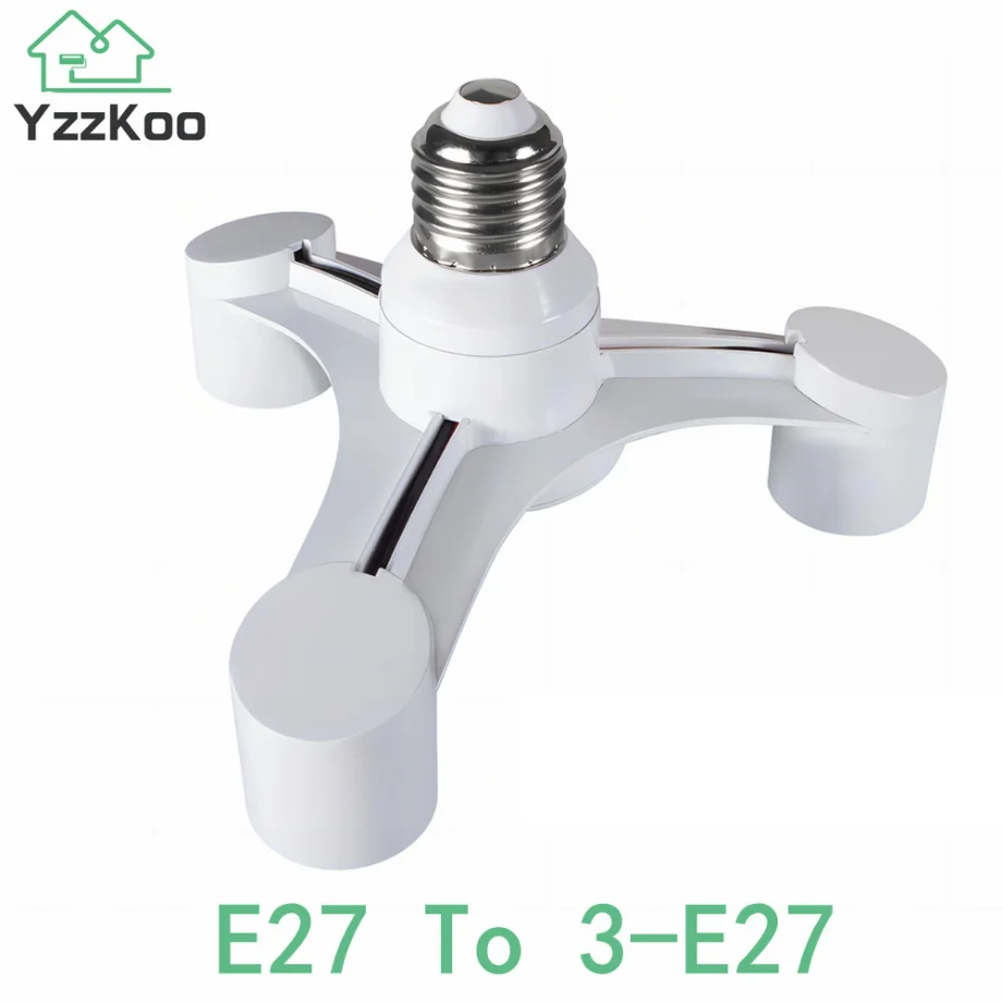 

Разветвитель YzzKoo для ламп 3 в 1, E27-3-E27
