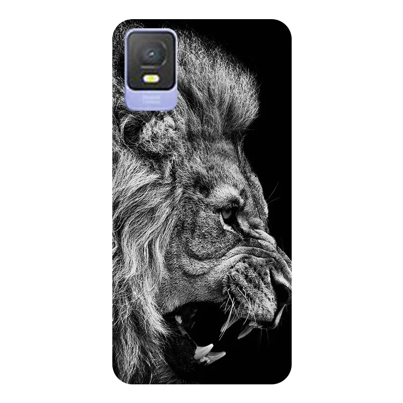 Football-Themed Soft Silicone Back Case for TCL 403 - Durable Phone Cover