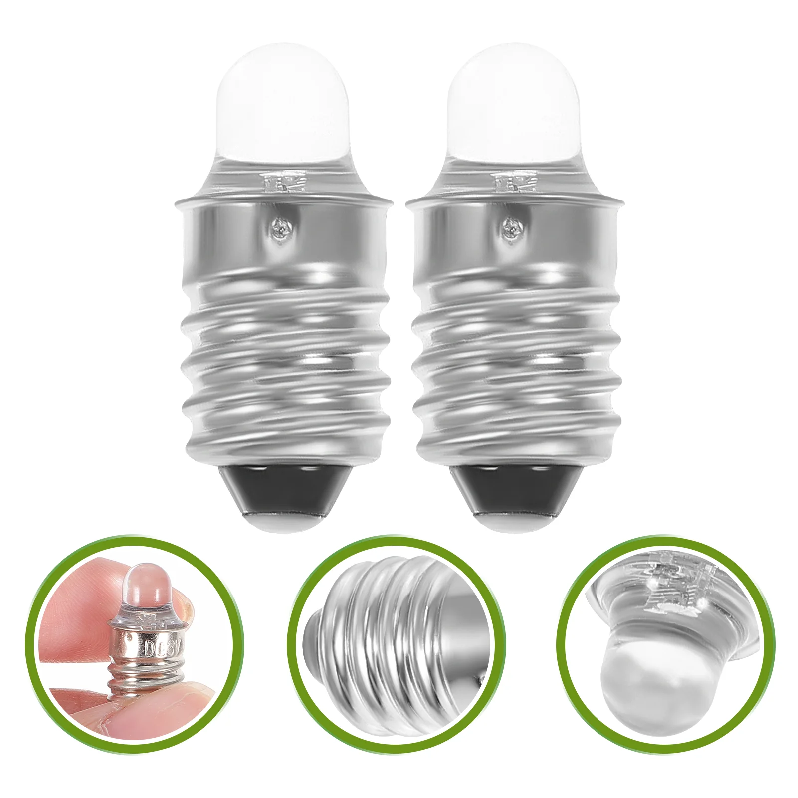 

Flashlight Bulb 3/6v Round Light Bulb E10 Socket Screw Base Light Bulb