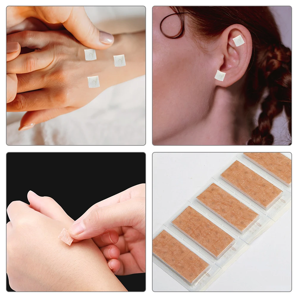 100pcs  Ear Needle Stickers  Acupuncture Ear Pin Sticker Piercing Ear Needles Decals Internal Needles Sticker 4