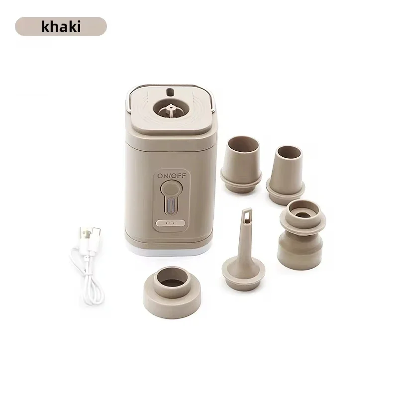 TARKA 1 adet Yatak Hava Pompası Hava Kompresörü 2'si 1 arada, Kamp Lambası ile Hafif Şişirme Pompası, Yürüyüş Seyahati İçin Olmazsa Olmaz Malzeme