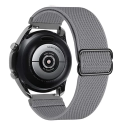 Premium Nylon Loop Band - Elastic Bracelet Strap (20mm/22mm) for 22mm (Cool gray)