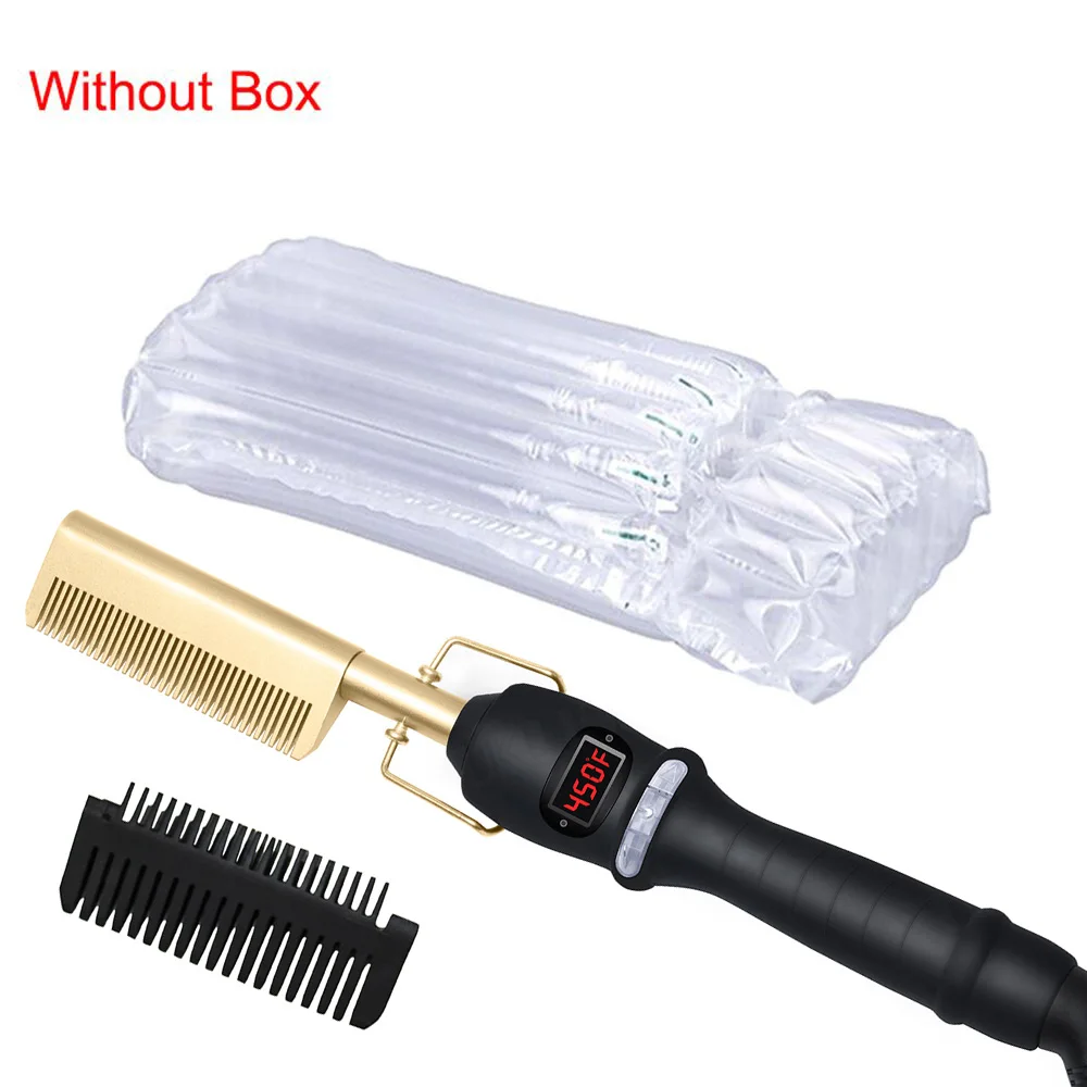 Rapide peigne lisseur Brosse peigne électrique automatique LCD température  contrôle fer plat fer à lisser - Cdiscount Electroménager