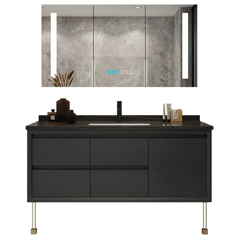 ~Bathroom Cabinet Combination Smart Bathroom Table Wash Face and Wash Hands Basin Cabinet Bathroom Set