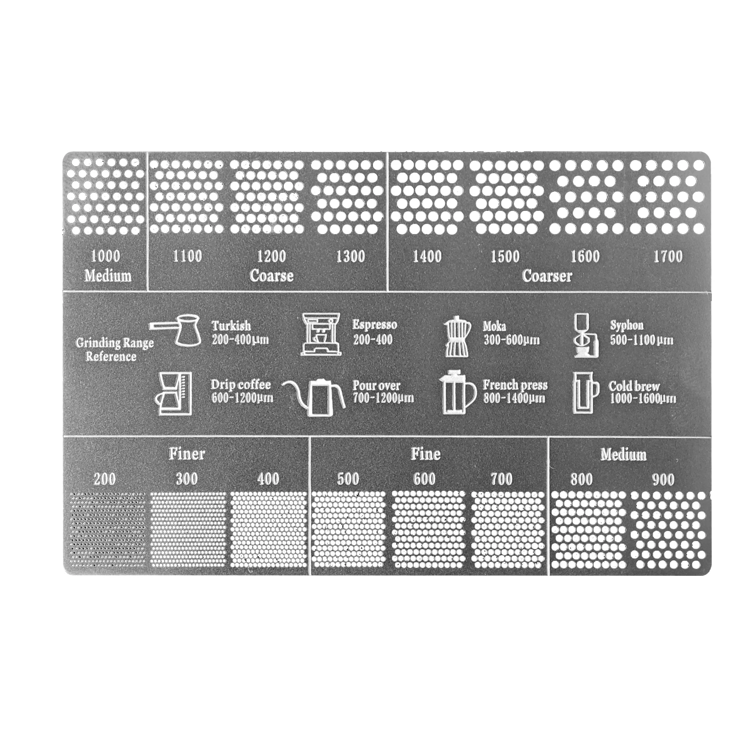 بطاقة مقارنة حجم طحن القهوة الاحترافية من الفولاذ...