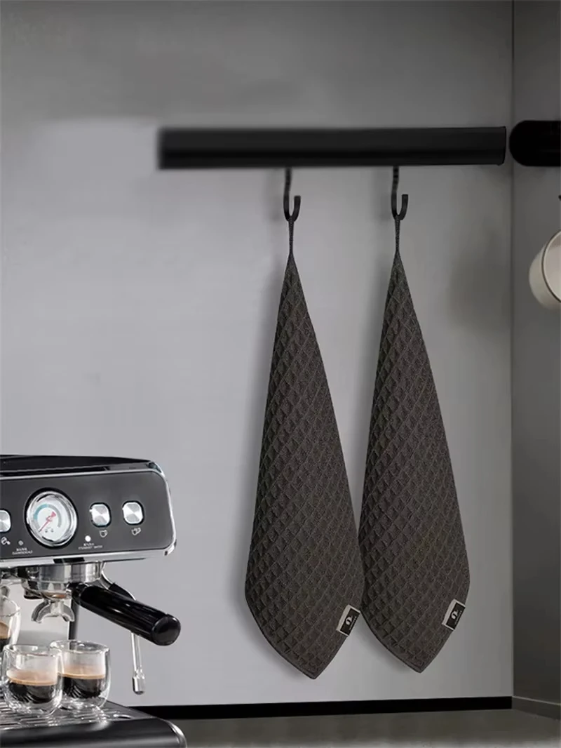 Description Picture 6 of item1/5Pcs Coffee Bar Barista Cleaning Towel Microfibre Strong Absorbent Cleaning Towel Household Coffee Machine Cleaning Towel