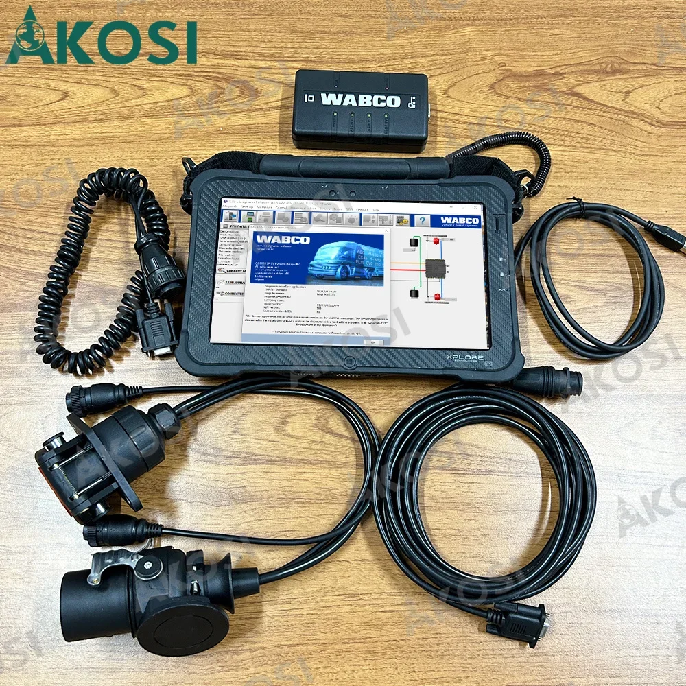 

For wabco Diagnostic KIT(WDI) Scanner Trailer V5.5 Heavy Duty and Truck Diagnostic System Diagnostic Scanner with Xplore tablet