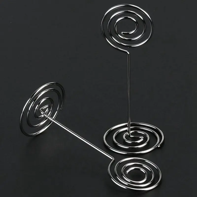 10Pcs Swirl Table Number Photo Holder Stands For Weddings Party Gatherings-A03I