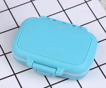 Compact Portable Pill Organizer with 3-Compartment Storage