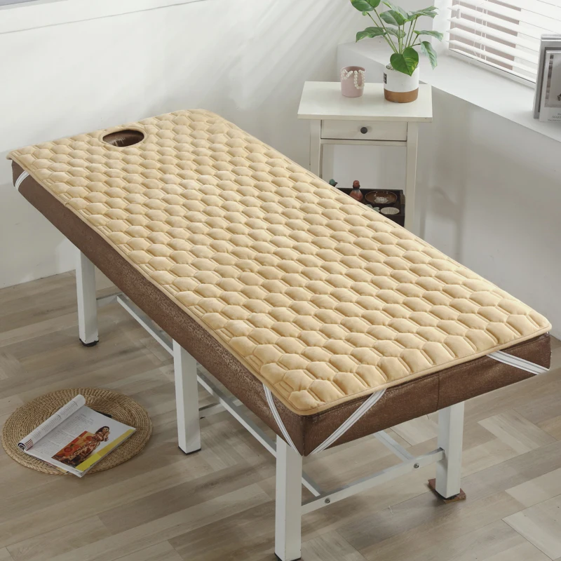 Beauty Salon Bed Mattress Toppers Thickened Cushion Mattress Anti Slip Beauty Room Bed Mat Tuina Massage Pad With Hole