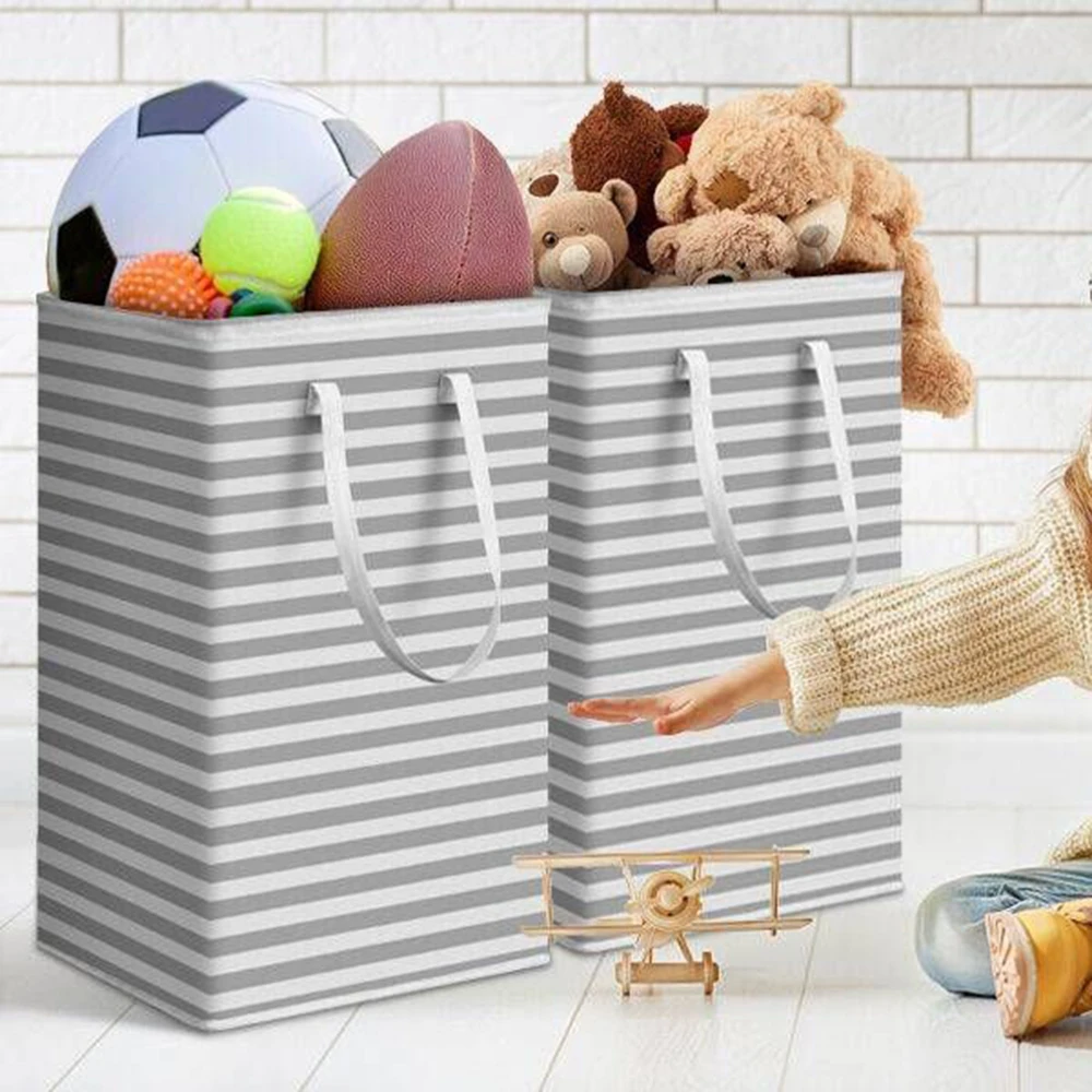 

75L Super Large Laundry Basket Dirty Clothes Storage Basket With Extended Handle Anti-dust Bedroom Foldable Hamper Household