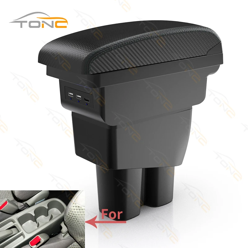 

Armrest For Honda City 2009~2014 Center Console Box Car Arm Rest Ashtray Storage Box with CUP Holder
