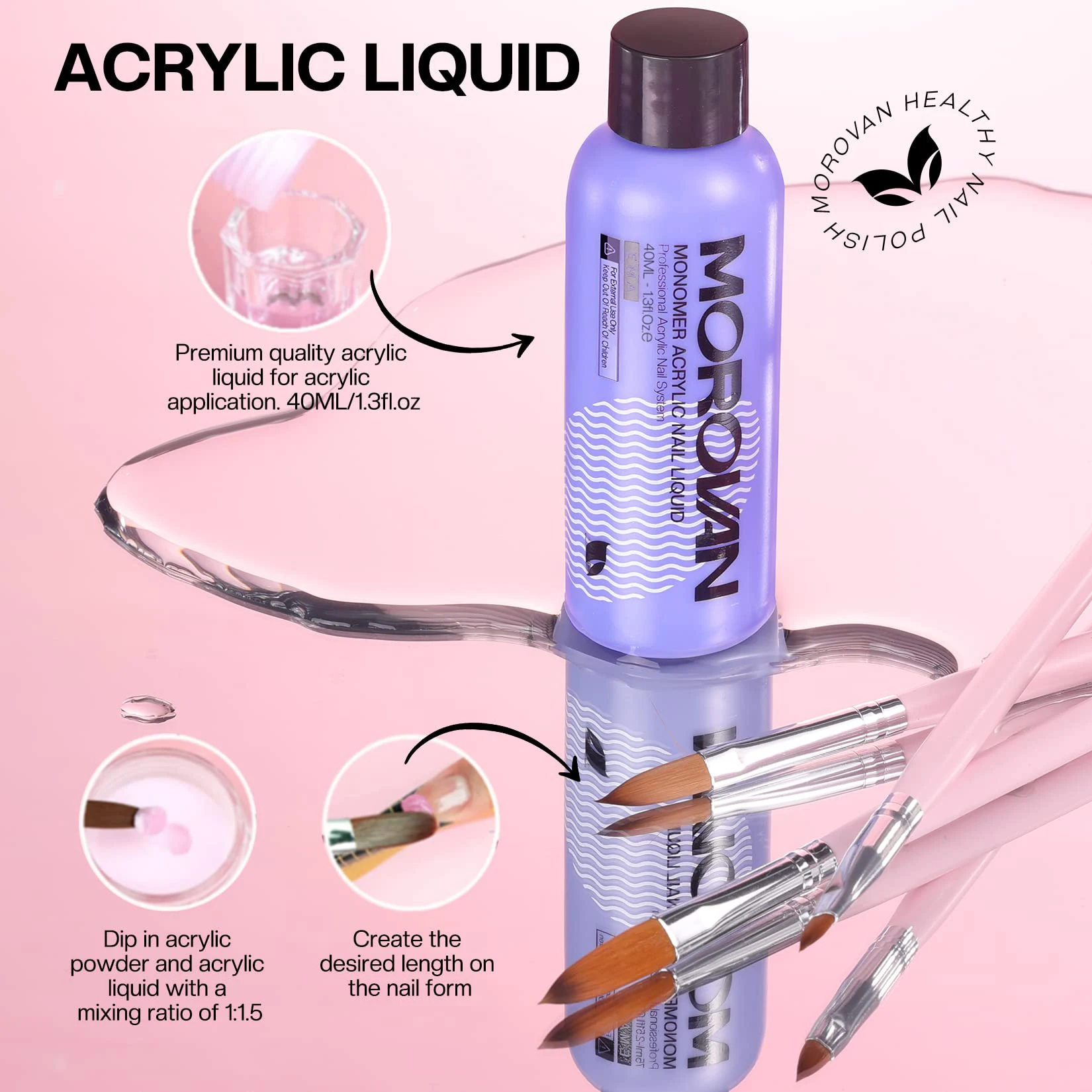10pcs Nail Extension Kit Pink White Clear Nude Shades Perfect for Engraving Great for Beginners Girls Women No Lamp Needed Nail Kit