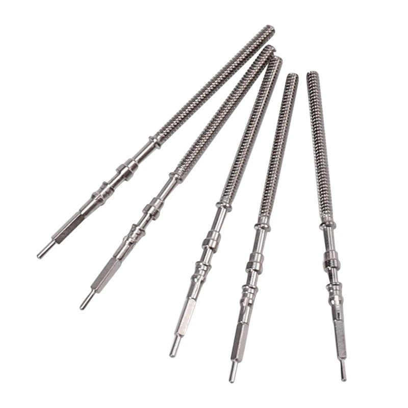 

40Pcs Movement Watch Steel Stem Crown Kit Watch Of Parts NH35 NH36 NH38 NH39 Movement Watch Stem Spare Parts
