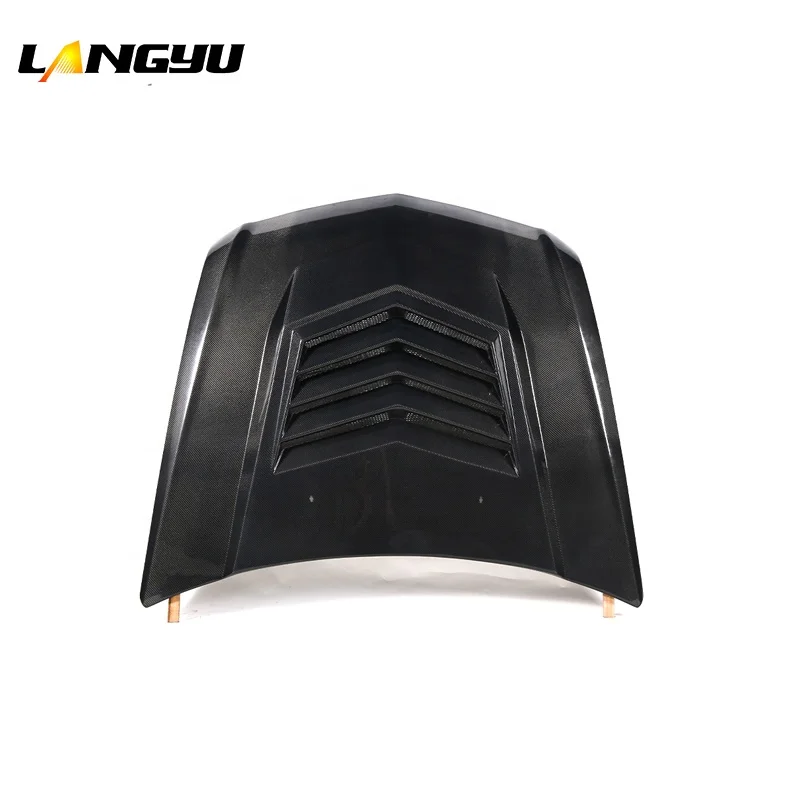 

Car Engine Hood Cover D3 Style CTS Carbon Fiber Bonnet For Cadillac Front Hoods 08-13