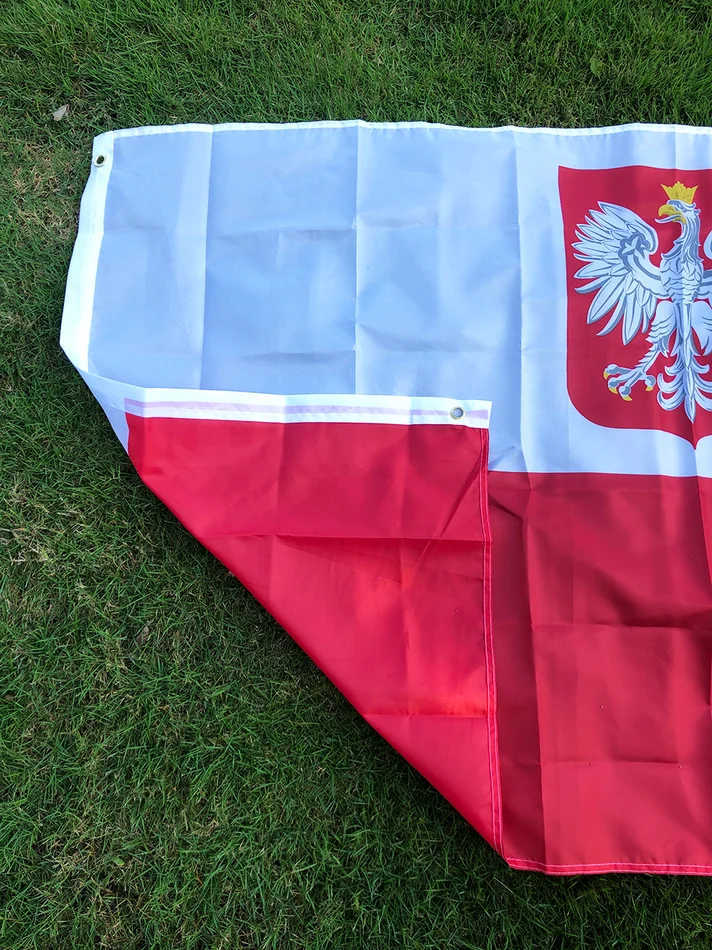 SKY FLAG Polen-Adlerflagge 3x5 Fuß 90x150cm Die Adlerflagge der Republik Polen Polnische Flaggen Weiß-Rot EU-Polen-Flaggen – Detail 4
