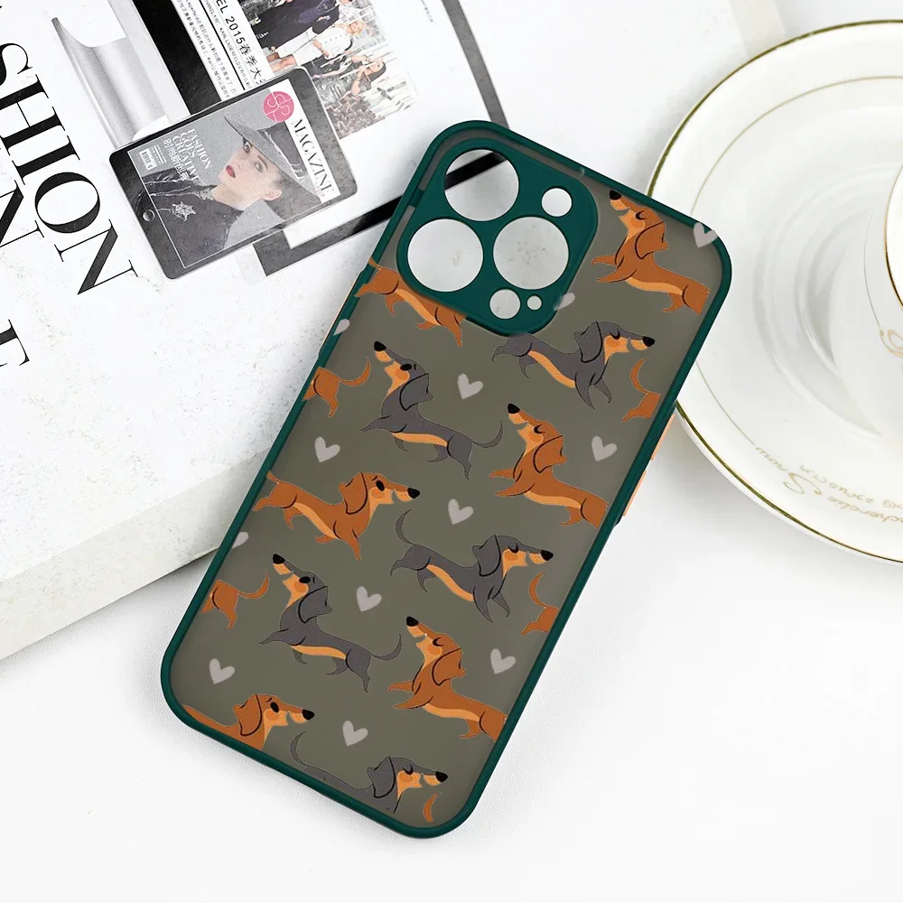 Cute Dachshund Bulldog Phone Case for iPhone 17 16 12 13 14 thumbnail 8
