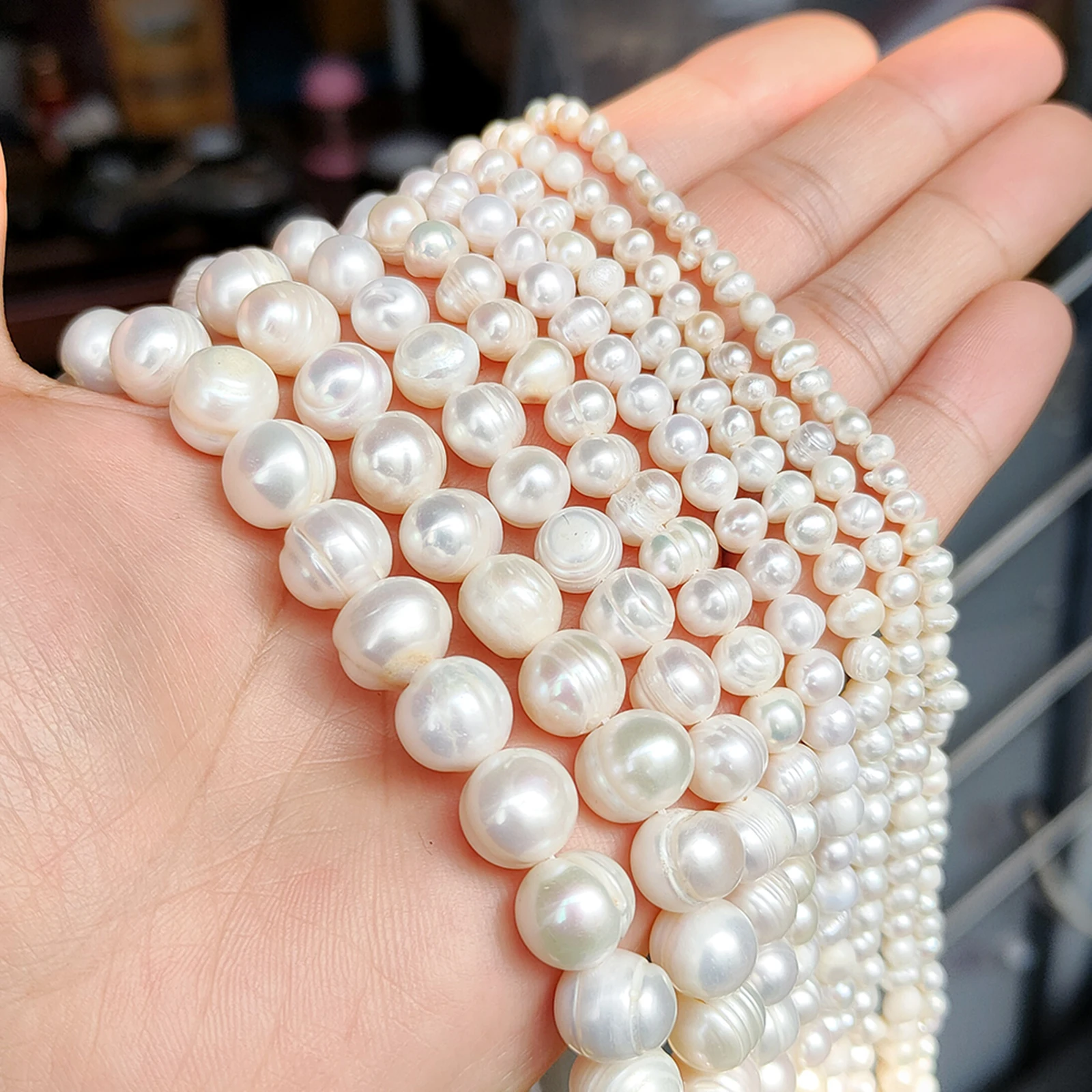 Natural Pearls Beads Real Freshwater Pearl Bead Baroque Loose Perles For Jewelry Making DIY Bracelet Necklace 14