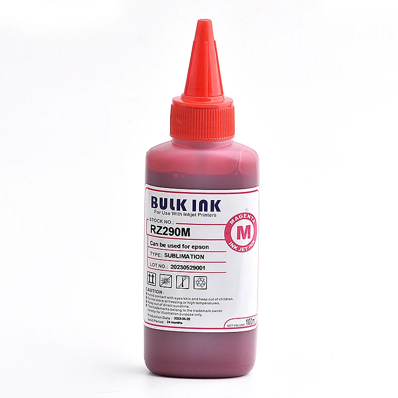 Sublimation Ink 100ml for epson ET-2720 ET-2760 ET-4700 ET-4760 ET-1500 WF3620 WF3640 WF7610 WF7620 WF7710 WF7720 F500 printers inkjet printer ink