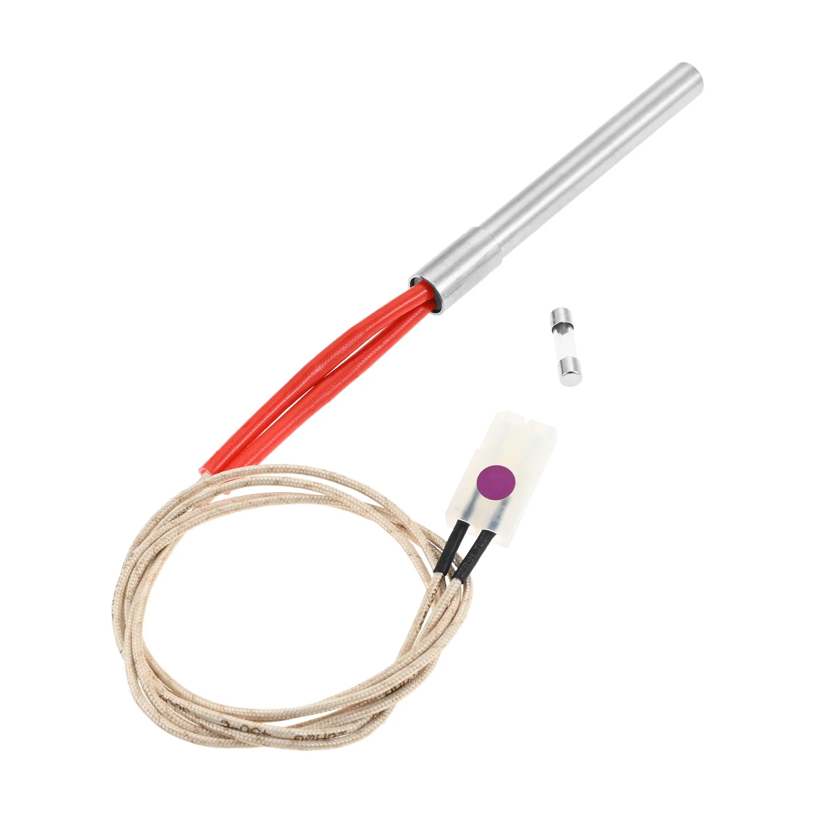 16801-20B Hot Rod Igniter with 1 Fuses Fit for Oklahoma Joe's Rider 600 900 Combo DLX Pellet Grill Igniter Rod Heating Element