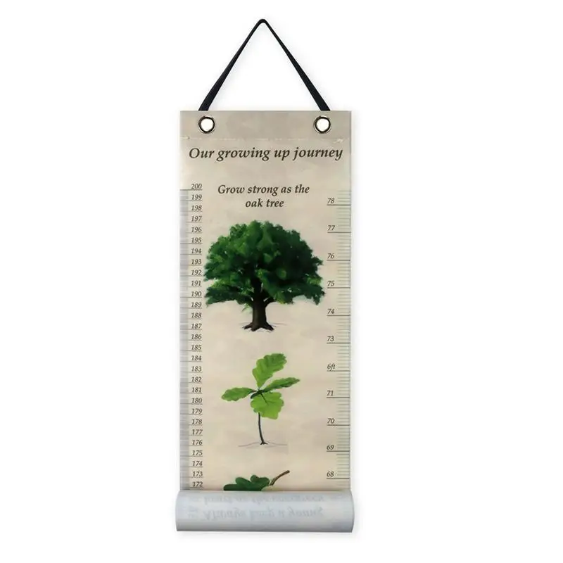 

Removable Growth Height Chart Growth Chart For Kids Canvas And Wood Removable Measure Wall Ruler Wall Room Decor For