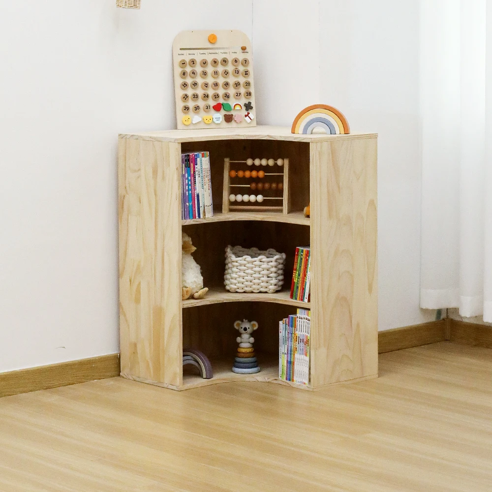 Wooden Toy Storage Bedroom Cabinet Bookshelves Display Book Cabinet Storage Wooden Bookshelf Small Spaces Shelf